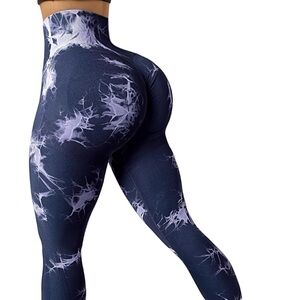 High-Waisted Black and White Women's Leggings